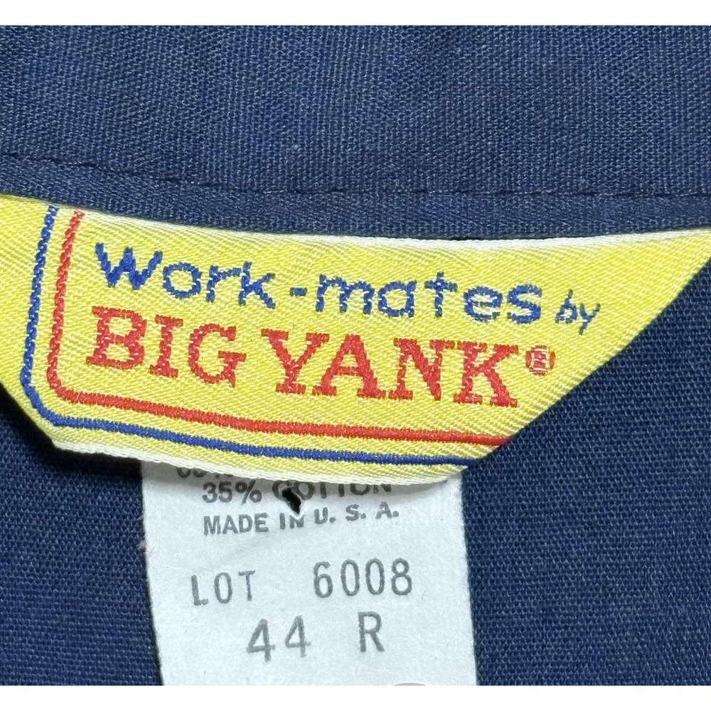 Big Yank Work-mates Coveralls Mens‎ 44R Navy Michael Myers Costume Halloween